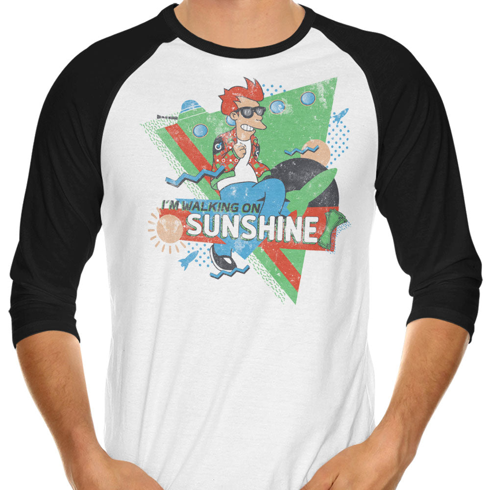 Walking on Sunshine 3/4 Sleeve Raglan - Adult & Kids T-Shirts, Sweatshirts & Hoodies apparel design preview 1