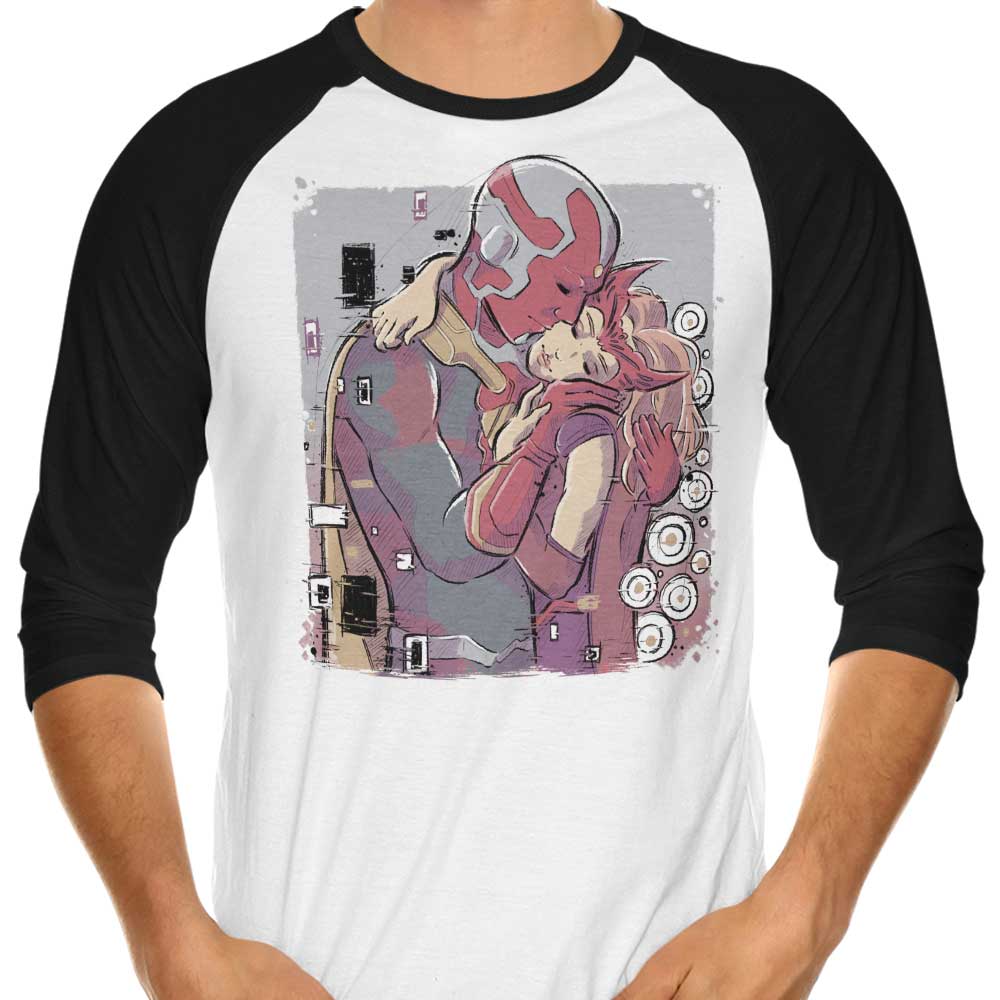 Wanda Kiss 3/4 Sleeve Raglan - Adult & Kids T-Shirts, Sweatshirts & Hoodies apparel design preview 1