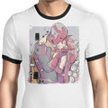 Wanda Kiss Ringer - Adult & Kids T-Shirts, Sweatshirts & Hoodies apparel design preview 1