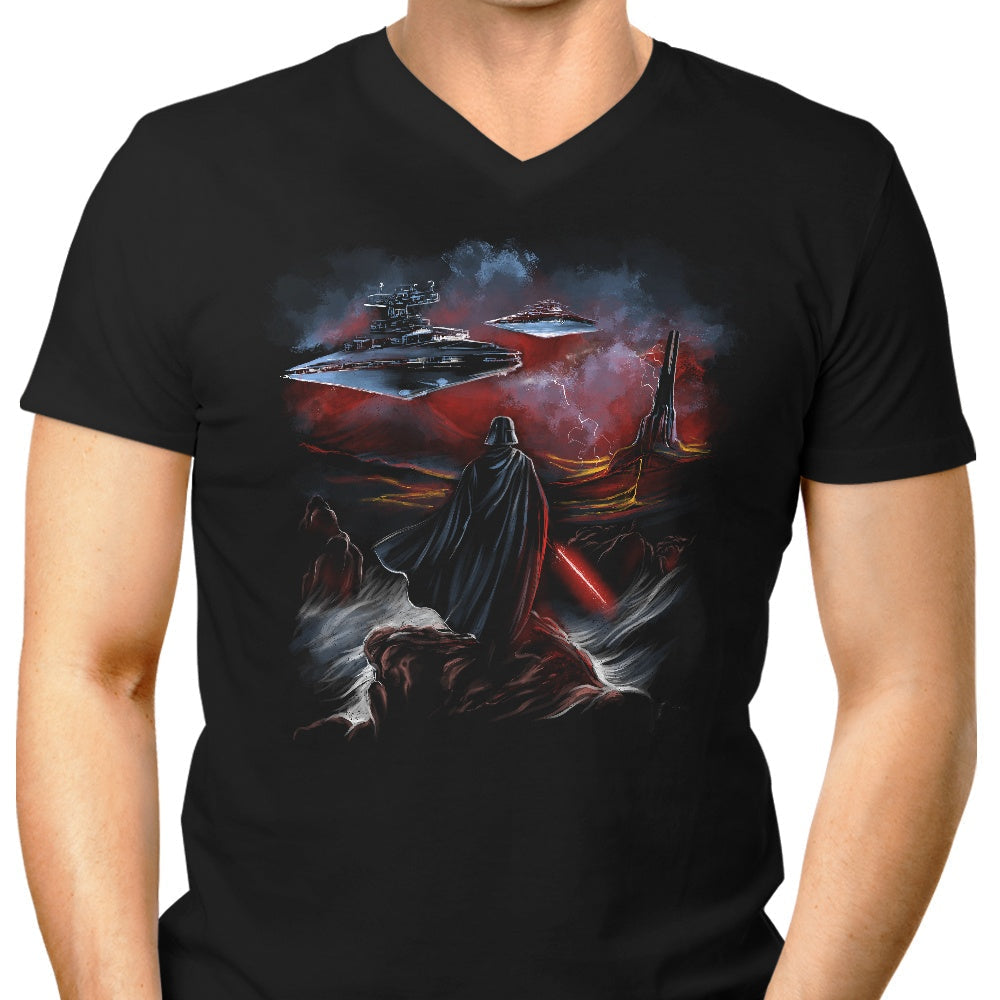 Wanderer of the Dark Side Men's V-Neck - Adult & Kids T-Shirts, Sweatshirts & Hoodies apparel design preview 1