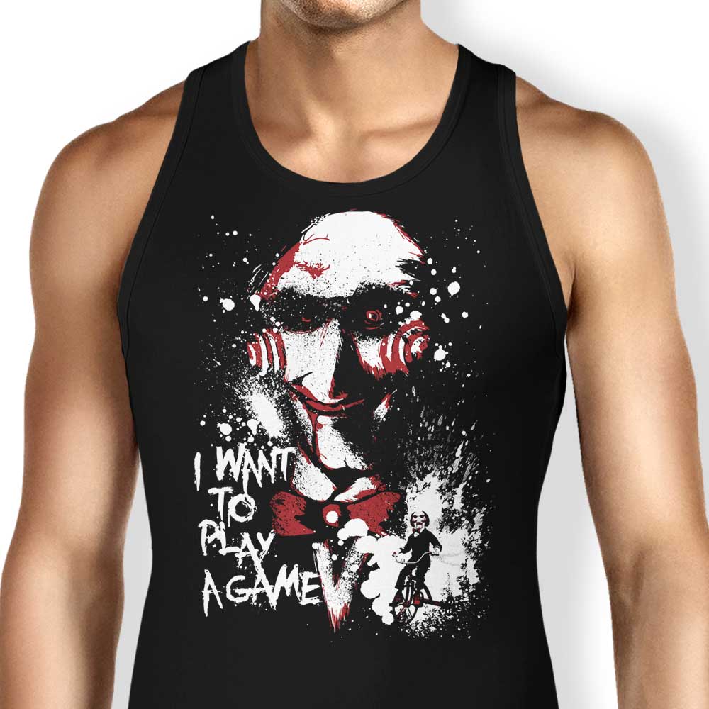 Want to Play a Game Tank Top - Adult & Kids T-Shirts, Sweatshirts & Hoodies apparel design preview 1