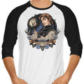 Wanted Dead or Alive 3/4 Sleeve Raglan - Adult & Kids T-Shirts, Sweatshirts & Hoodies apparel design preview 1