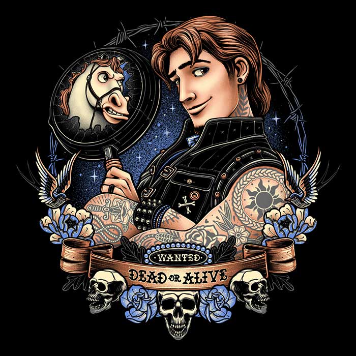 Wanted Dead or Alive Men's Apparel - Adult & Kids T-Shirts, Sweatshirts & Hoodies apparel design preview 2