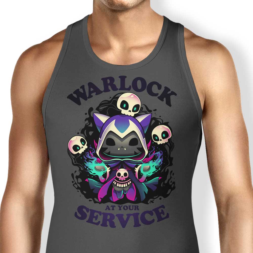 Warlock at Your Service Tank Top - Adult & Kids T-Shirts, Sweatshirts & Hoodies apparel design preview 1