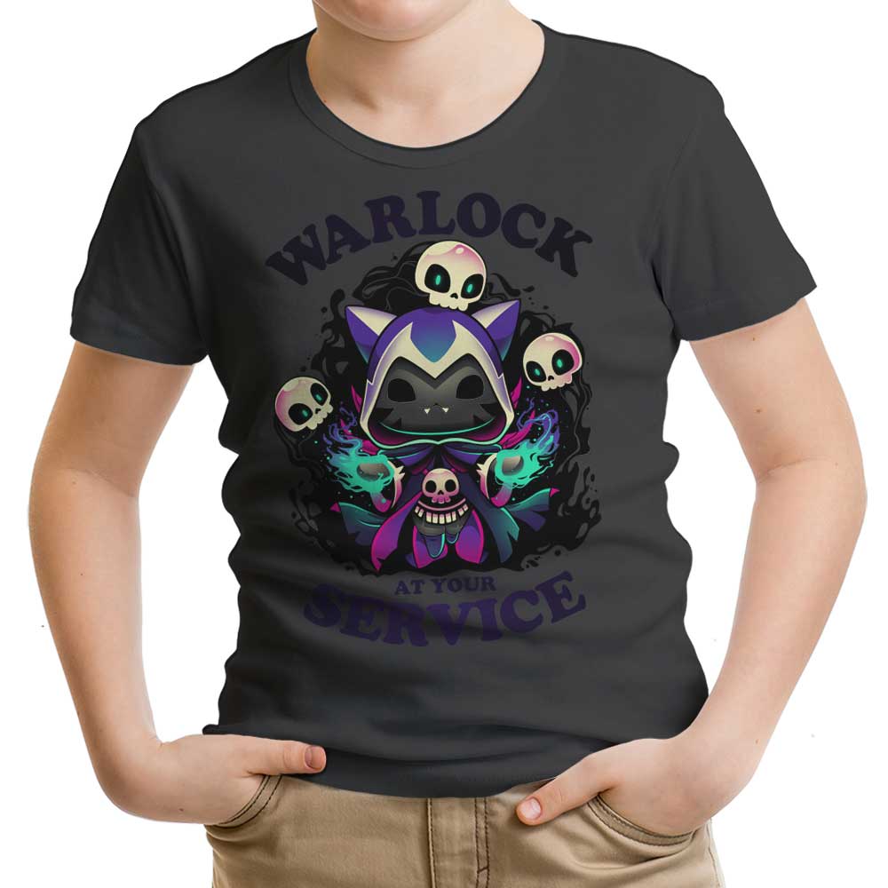 Warlock at Your Service Youth Apparel - Adult & Kids T-Shirts, Sweatshirts & Hoodies apparel design preview 1