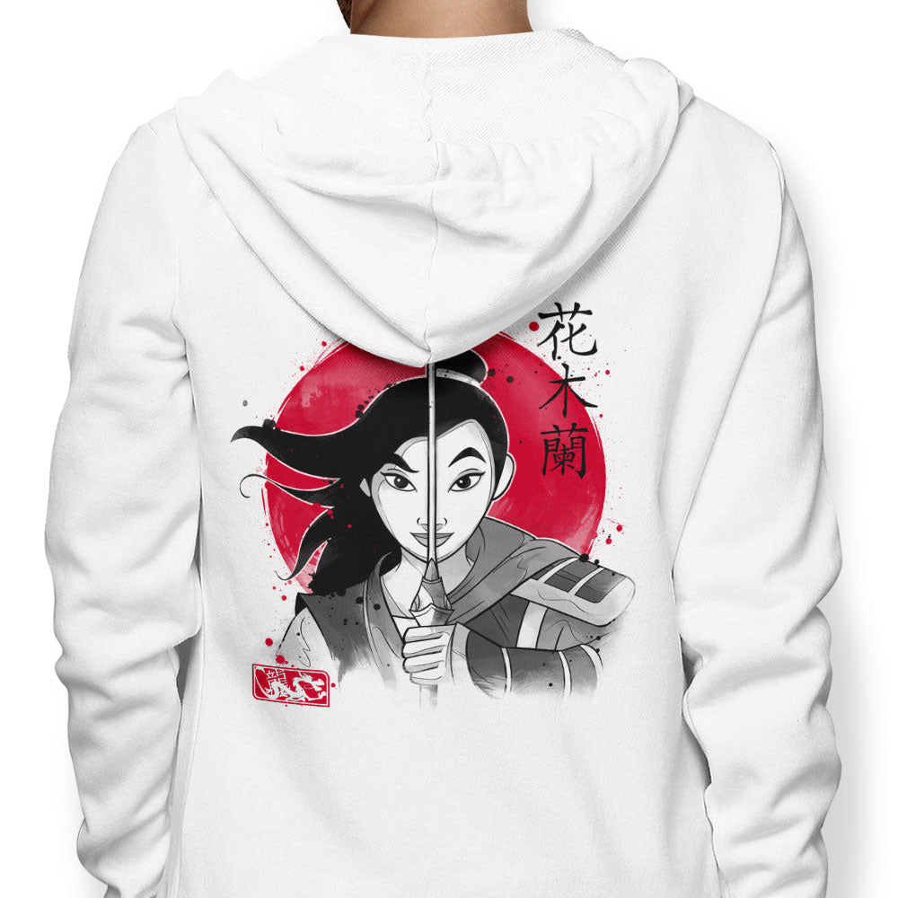 Warrior Princess Sumi-e - Adult & Kids T-Shirts, Sweatshirts & Hoodies apparel design preview 1