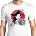 Warrior Princess Sumi-e Men's Apparel - Adult & Kids T-Shirts, Sweatshirts & Hoodies apparel design preview 1