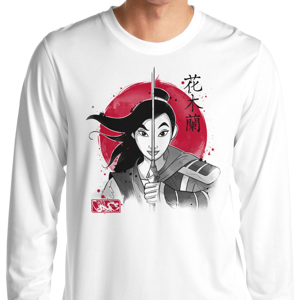 Warrior Princess Sumi-e - Adult & Kids T-Shirts, Sweatshirts & Hoodies apparel design preview 1