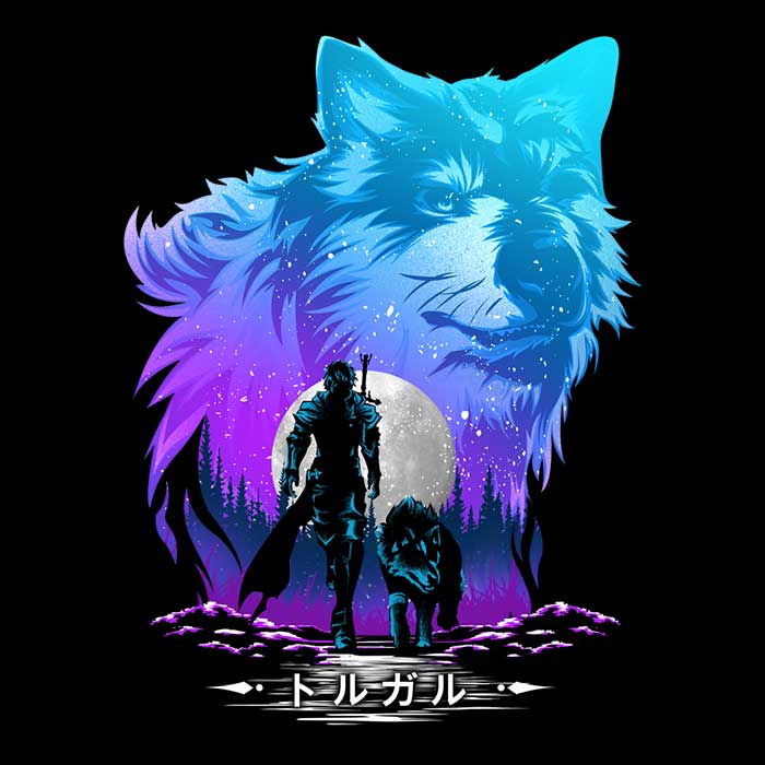 Warriors and Wolves Coasters - Adult & Kids T-Shirts, Sweatshirts & Hoodies apparel design preview 1