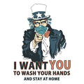 Wash Your Hands Coasters - Adult & Kids T-Shirts, Sweatshirts & Hoodies apparel design preview 1
