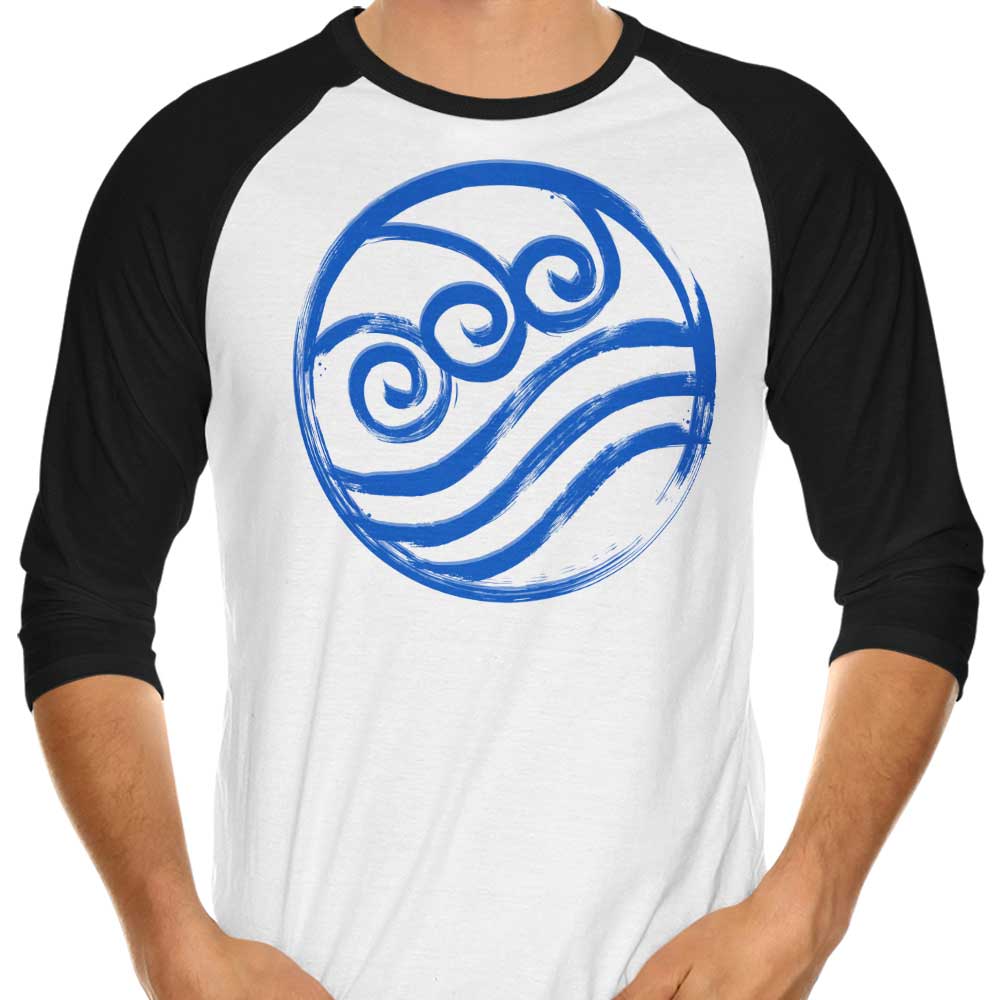 Water 3/4 Sleeve Raglan - Adult & Kids T-Shirts, Sweatshirts & Hoodies apparel design preview 1