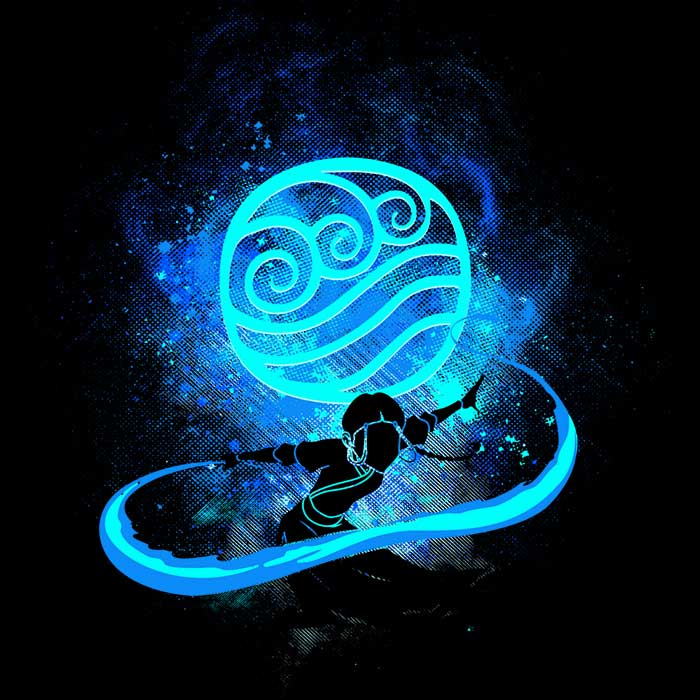 Water Bender Art Women's Apparel - Adult & Kids T-Shirts, Sweatshirts & Hoodies apparel design preview 2