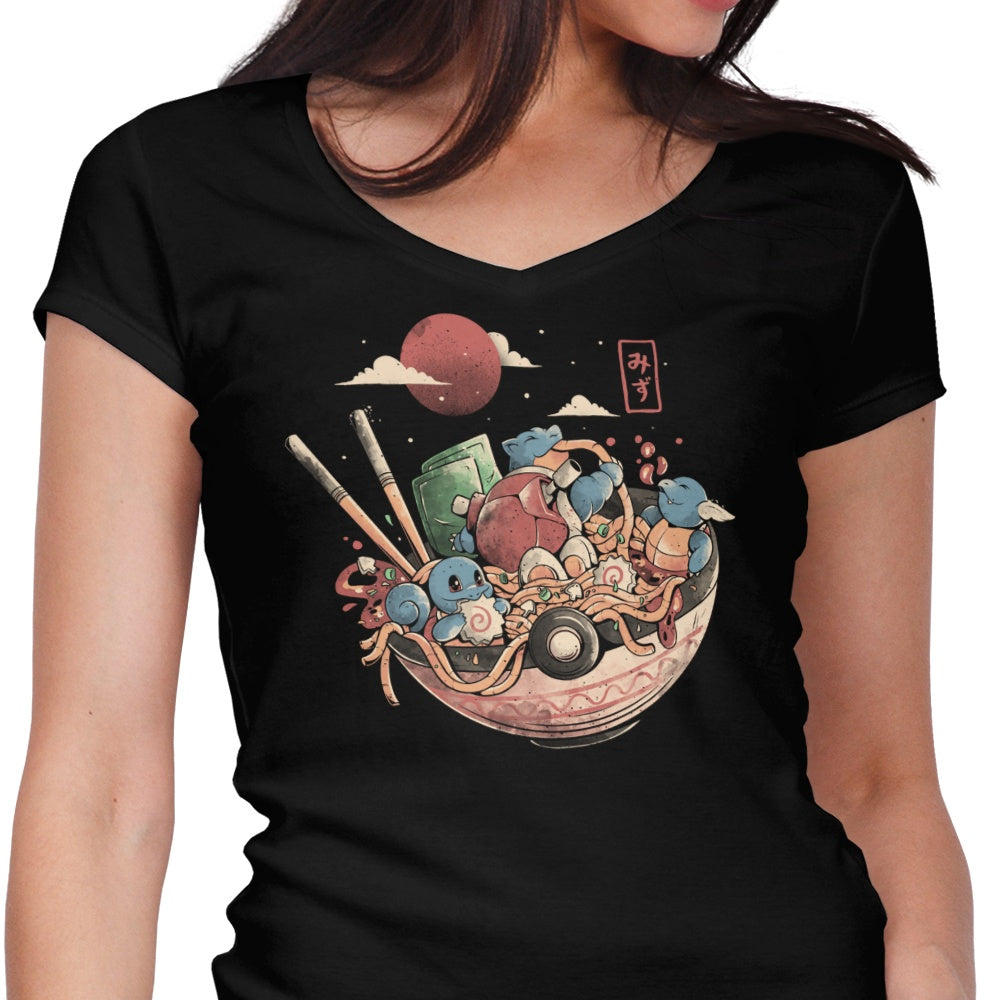 Water Bowl Women's V-Neck - Adult & Kids T-Shirts, Sweatshirts & Hoodies apparel design preview 1