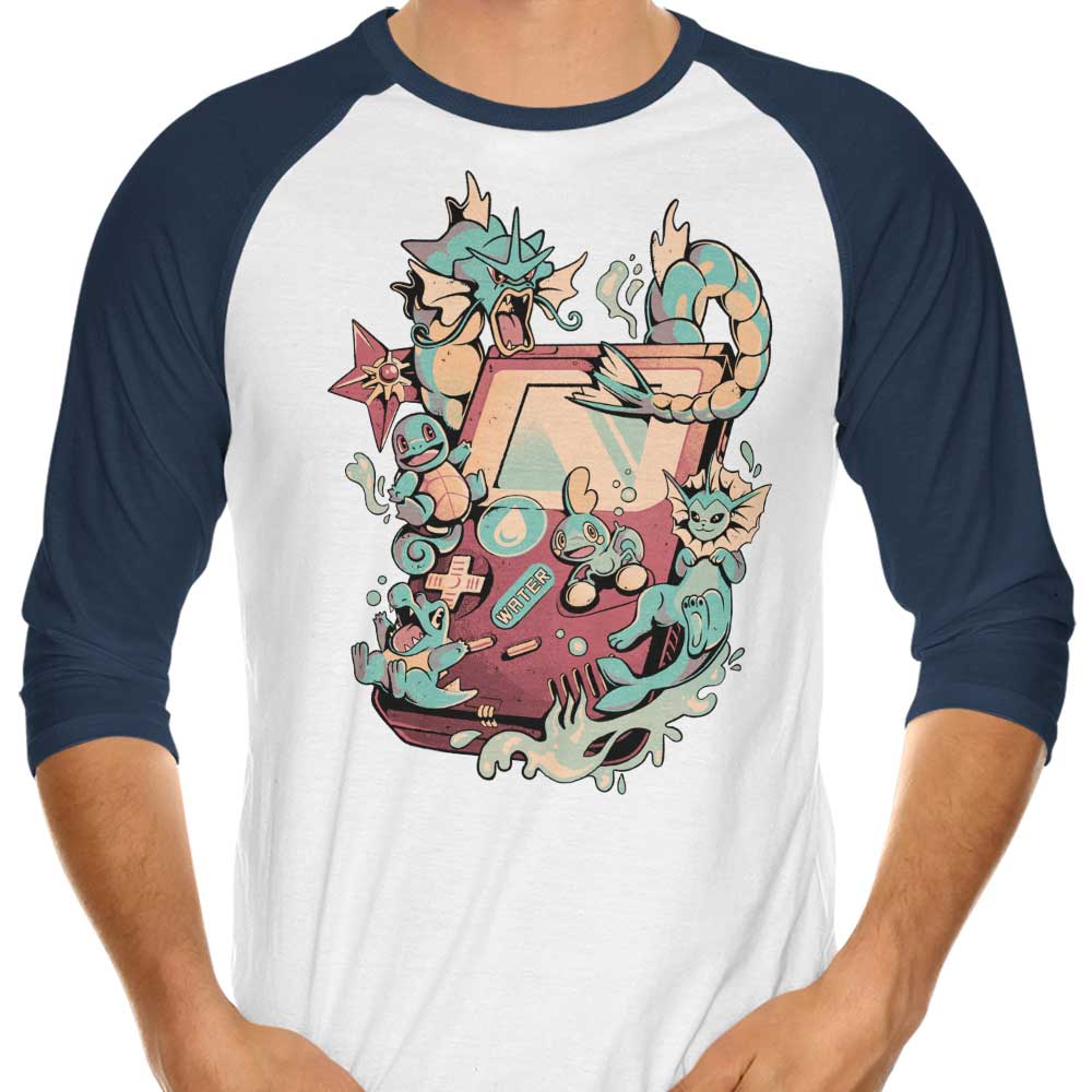 Water Game 3/4 Sleeve Raglan - Adult & Kids T-Shirts, Sweatshirts & Hoodies apparel design preview 1