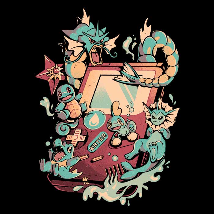 Water Game Women's V-Neck - Adult & Kids T-Shirts, Sweatshirts & Hoodies apparel design preview 2