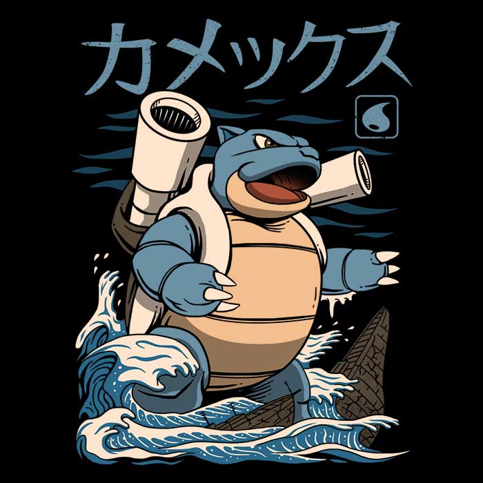 Water Kaiju Coasters - Adult & Kids T-Shirts, Sweatshirts & Hoodies apparel design preview 1