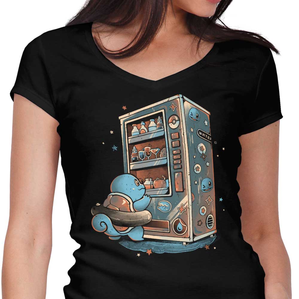 Water Vending Machine Women's V-Neck - Adult & Kids T-Shirts, Sweatshirts & Hoodies apparel design preview 1