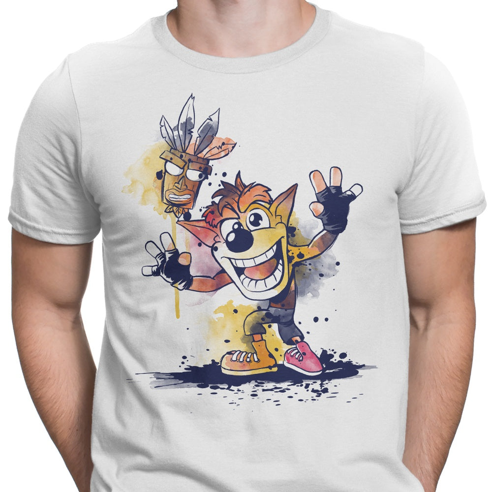 Watercolor Bandicoot Men's Apparel - Adult & Kids T-Shirts, Sweatshirts & Hoodies apparel design preview 2