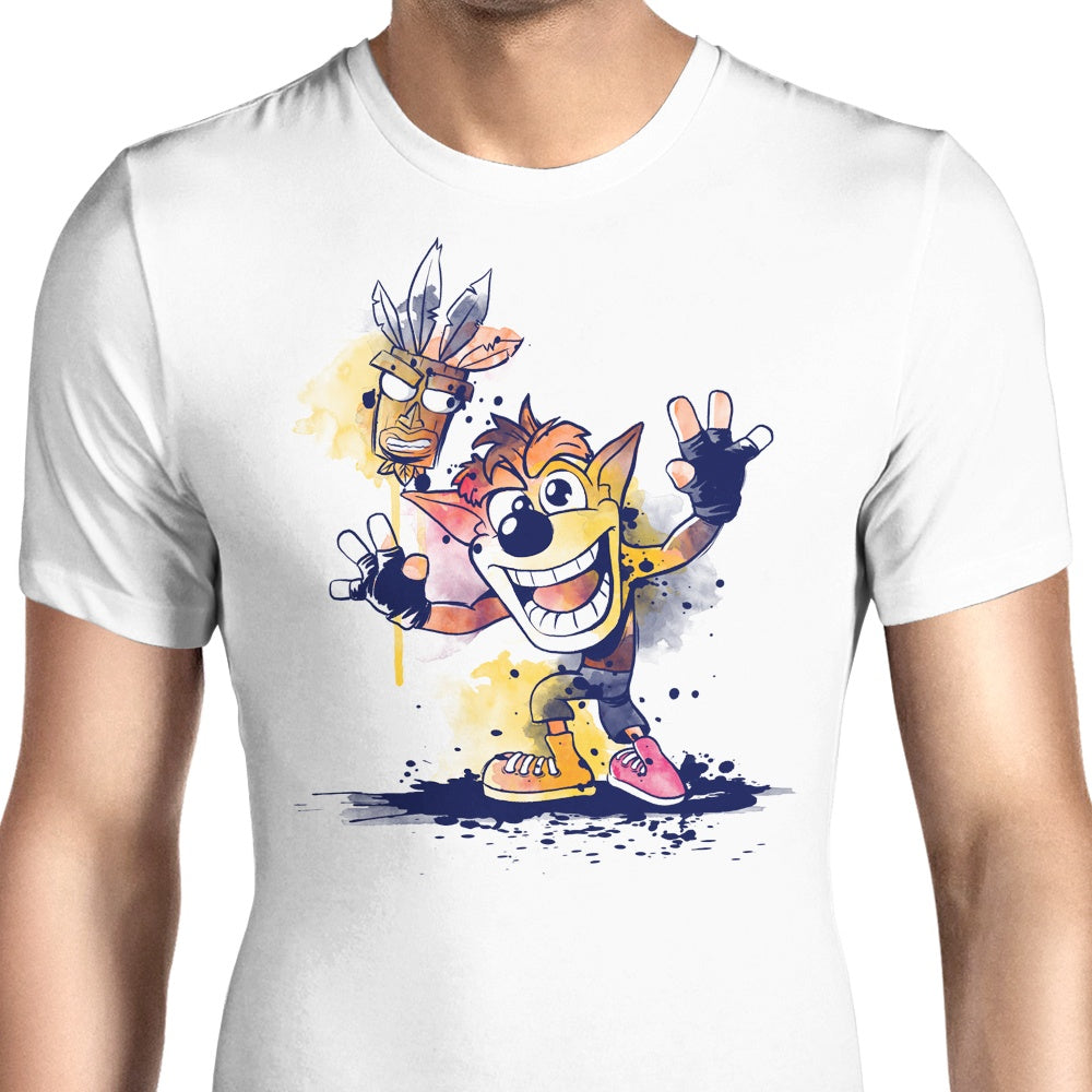 Watercolor Bandicoot Men's Apparel - Adult & Kids T-Shirts, Sweatshirts & Hoodies apparel design preview 1