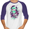 Watercolor Bounty Hunter 3/4 Sleeve Raglan - Adult & Kids T-Shirts, Sweatshirts & Hoodies apparel design preview 1