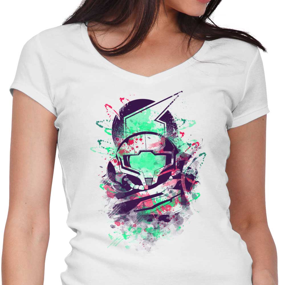 Watercolor Bounty Hunter Women's V-Neck - Adult & Kids T-Shirts, Sweatshirts & Hoodies apparel design preview 1