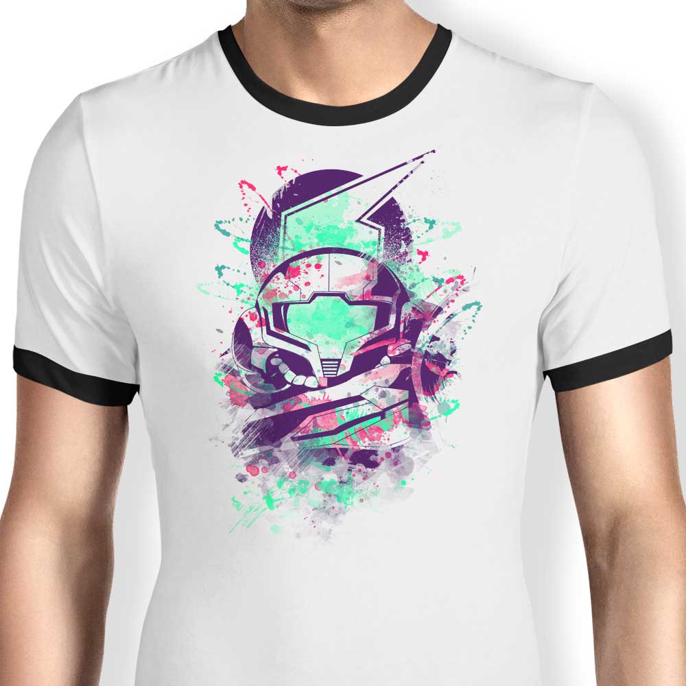 Watercolor Bounty Hunter Ringer - Adult & Kids T-Shirts, Sweatshirts & Hoodies apparel design preview 1