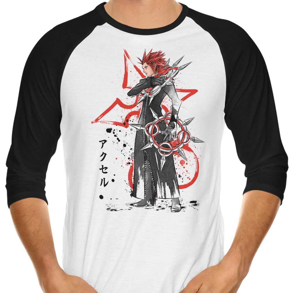 Watercolor Flurry 3/4 Sleeve Raglan - Adult & Kids T-Shirts, Sweatshirts & Hoodies apparel design preview 1