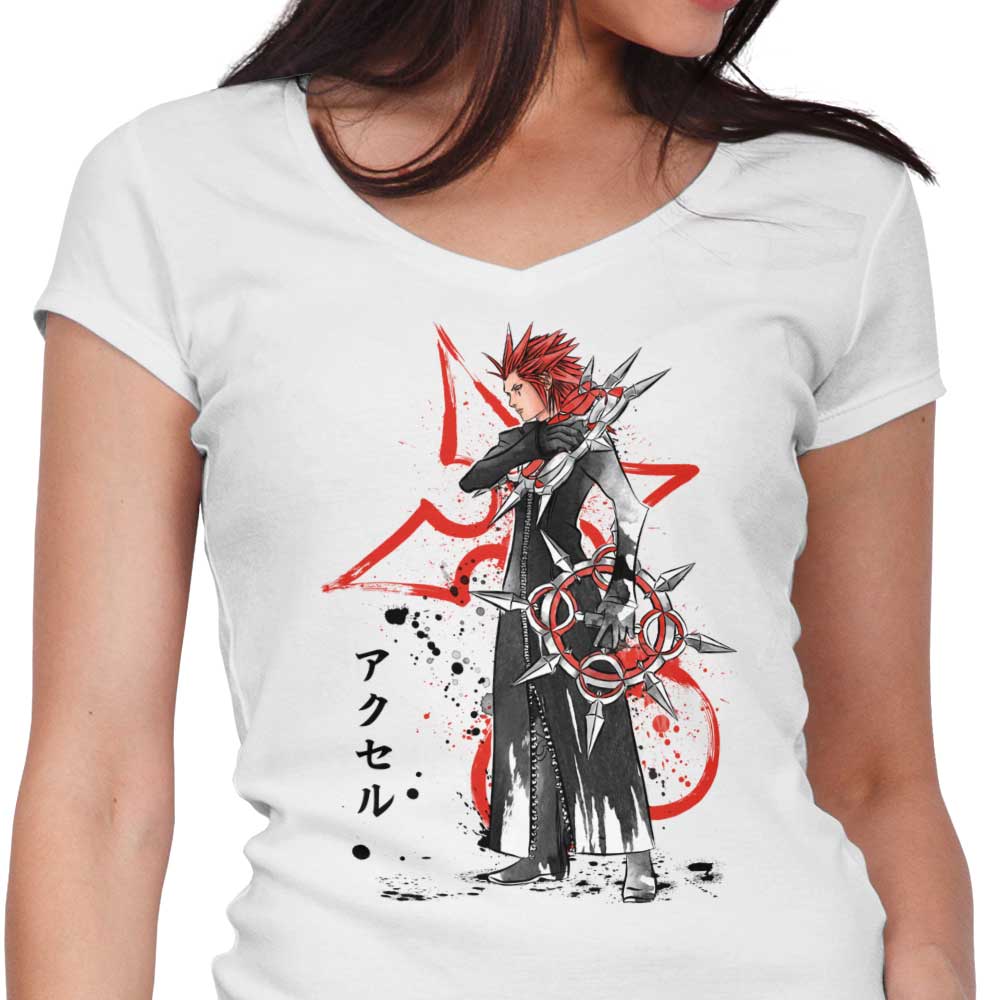 Watercolor Flurry Women's V-Neck - Adult & Kids T-Shirts, Sweatshirts & Hoodies apparel design preview 1