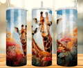 Watercolor Giraffes 20 oz Skinny Tumbler Cup With - Adult & Kids T-Shirts, Sweatshirts & Hoodies apparel design preview 1