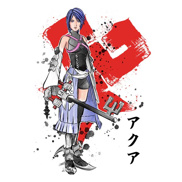 Watercolor Keyblade Master Men's Apparel - Adult & Kids T-Shirts, Sweatshirts & Hoodies apparel design preview 2