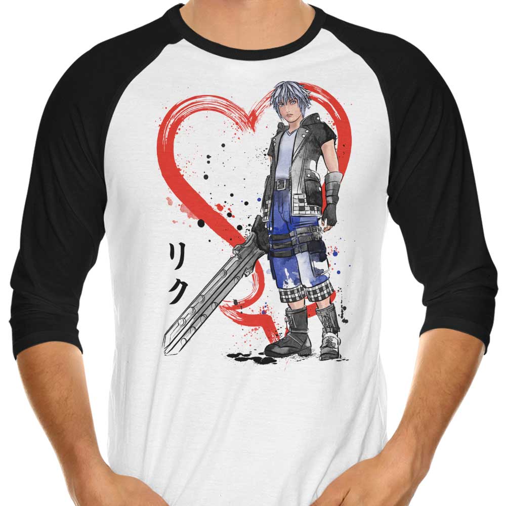 Watercolor Keyblade Wielder 3/4 Sleeve Raglan - Adult & Kids T-Shirts, Sweatshirts & Hoodies apparel design preview 1