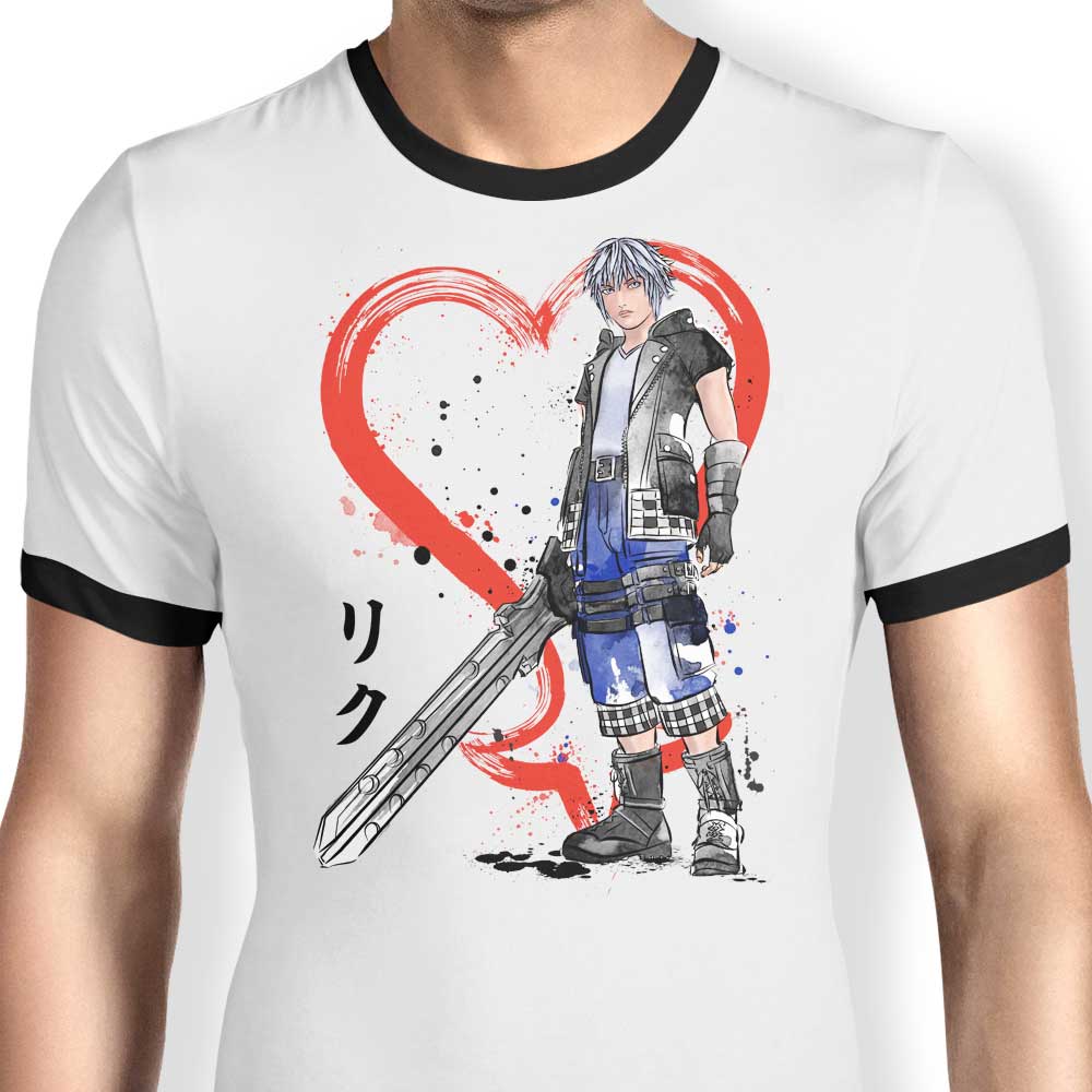 Watercolor Keyblade Wielder Ringer - Adult & Kids T-Shirts, Sweatshirts & Hoodies apparel design preview 1