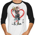 Watercolor Kingdom 3/4 Sleeve Raglan - Adult & Kids T-Shirts, Sweatshirts & Hoodies apparel design preview 1