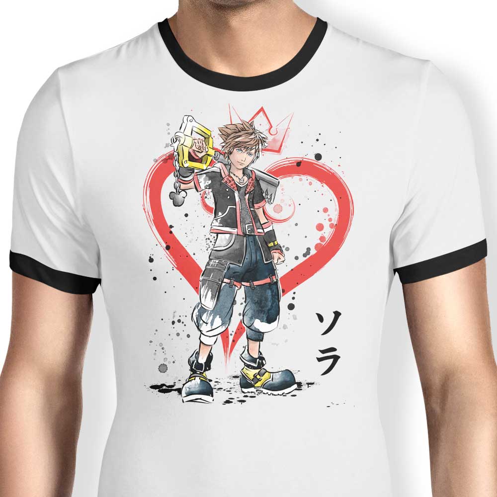 Watercolor Kingdom Ringer - Adult & Kids T-Shirts, Sweatshirts & Hoodies apparel design preview 1