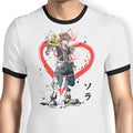 Watercolor Kingdom Ringer - Adult & Kids T-Shirts, Sweatshirts & Hoodies apparel design preview 1