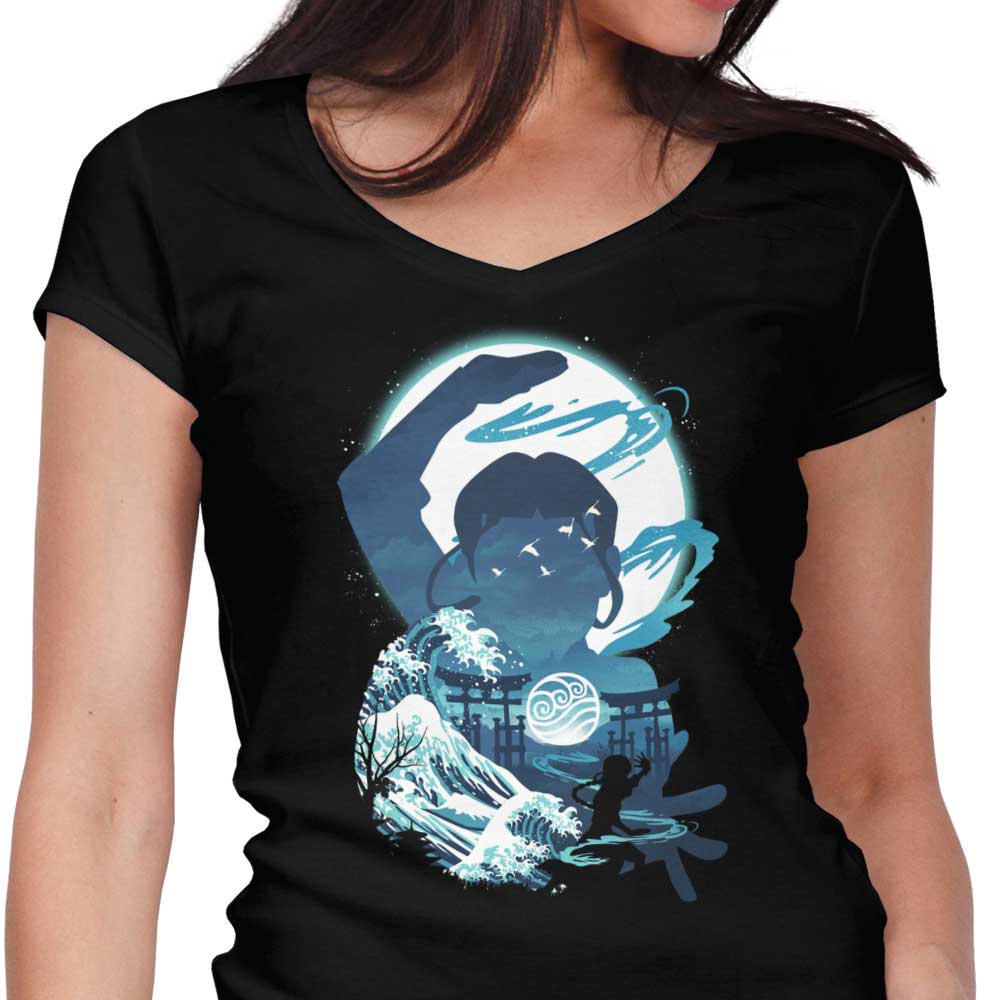 Waterscape Women's V-Neck - Adult & Kids T-Shirts, Sweatshirts & Hoodies apparel design preview 1