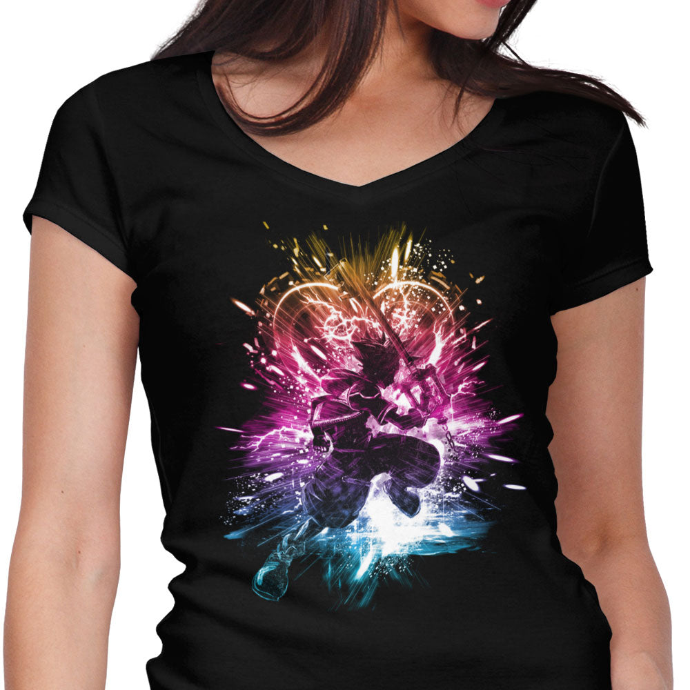 Way to the Heart Women's V-Neck - Adult & Kids T-Shirts, Sweatshirts & Hoodies apparel design preview 1