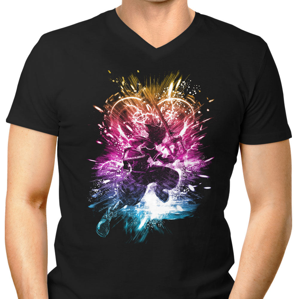 Way to the Heart Men's V-Neck - Adult & Kids T-Shirts, Sweatshirts & Hoodies apparel design preview 1
