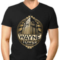 Wayne Tower Men's V-Neck - Adult & Kids T-Shirts, Sweatshirts & Hoodies apparel design preview 1