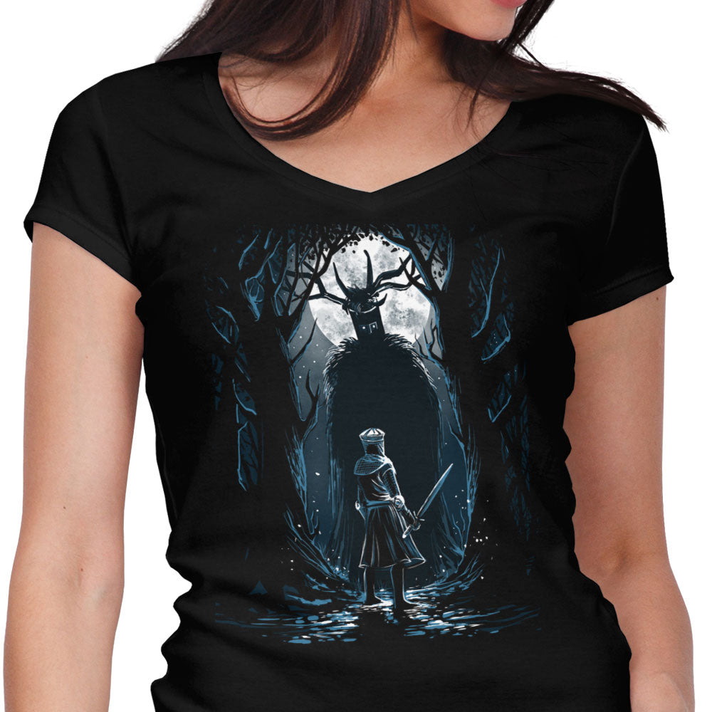 We Say Ni Women's V-Neck - Adult & Kids T-Shirts, Sweatshirts & Hoodies apparel design preview 1