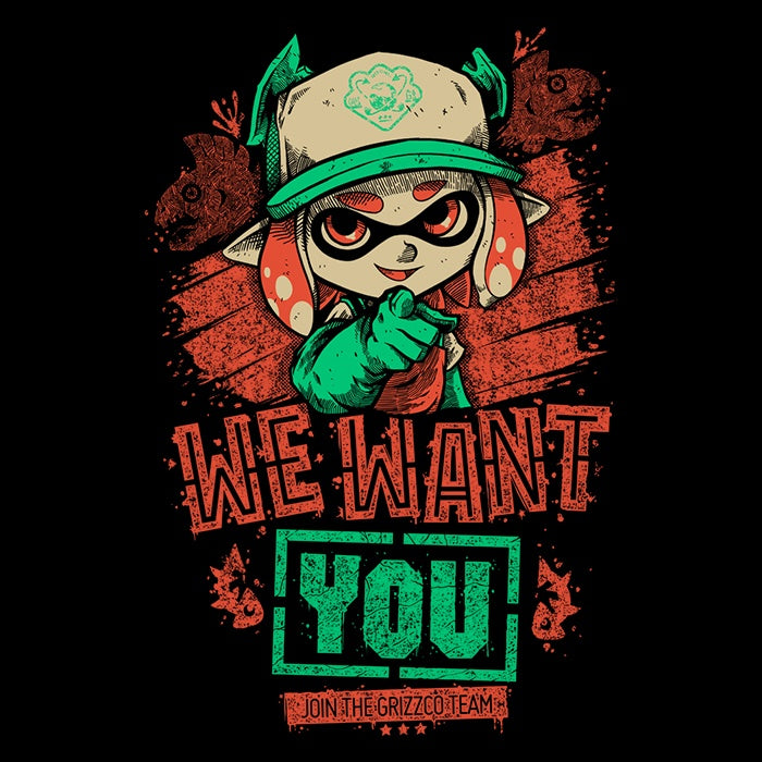 We Want You 3/4 Sleeve Raglan - Adult & Kids T-Shirts, Sweatshirts & Hoodies apparel design preview 2