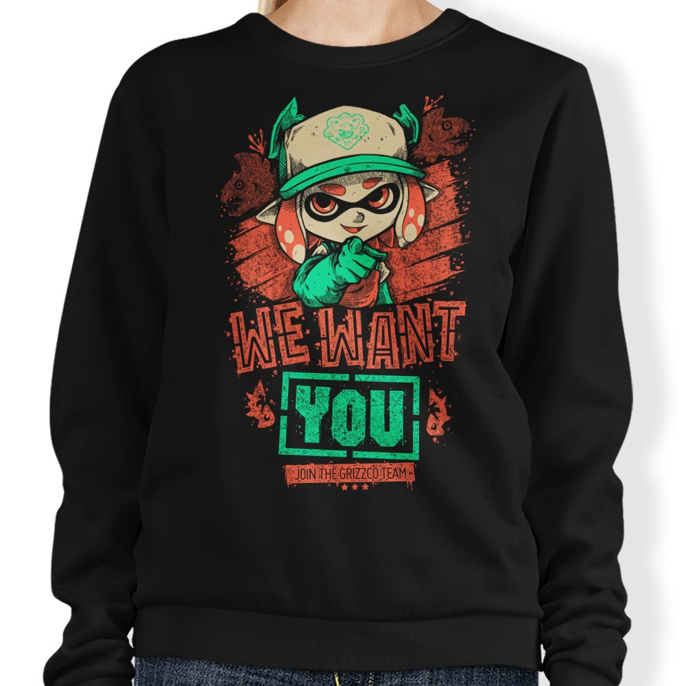 We Want You - Adult & Kids T-Shirts, Sweatshirts & Hoodies apparel design preview 1