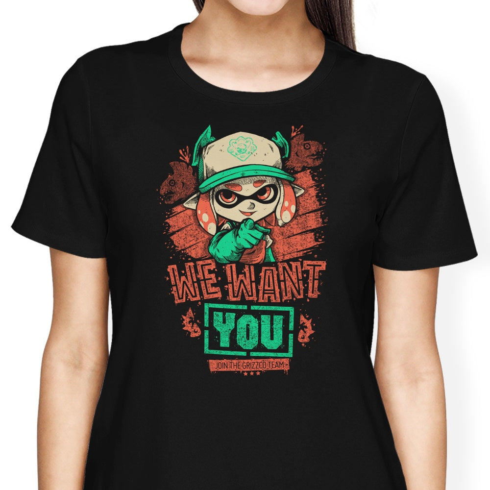 We Want You Women's Apparel - Adult & Kids T-Shirts, Sweatshirts & Hoodies apparel design preview 2
