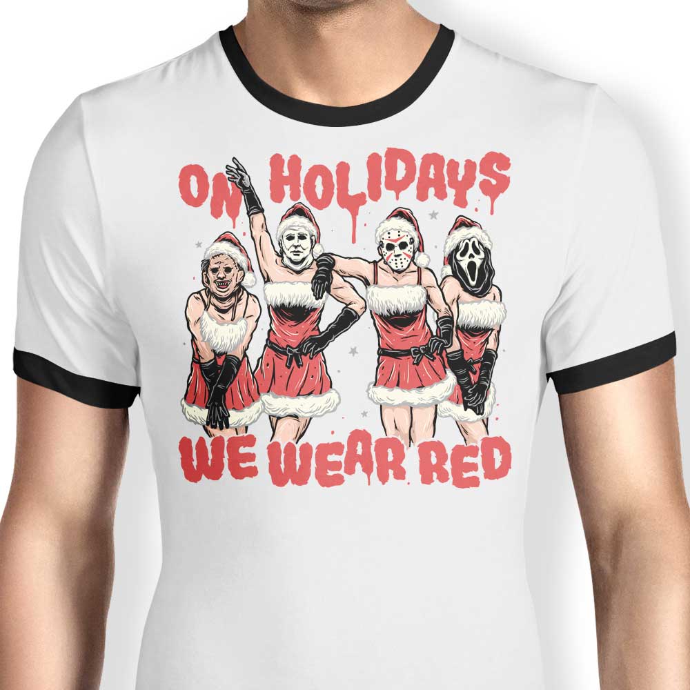 We Wear Red Ringer - Adult & Kids T-Shirts, Sweatshirts & Hoodies apparel design preview 1