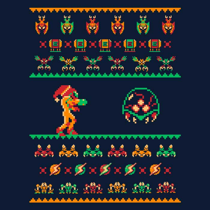 We Wish You a Metroid Christmas Tank Top - Adult & Kids T-Shirts, Sweatshirts & Hoodies apparel design preview 2