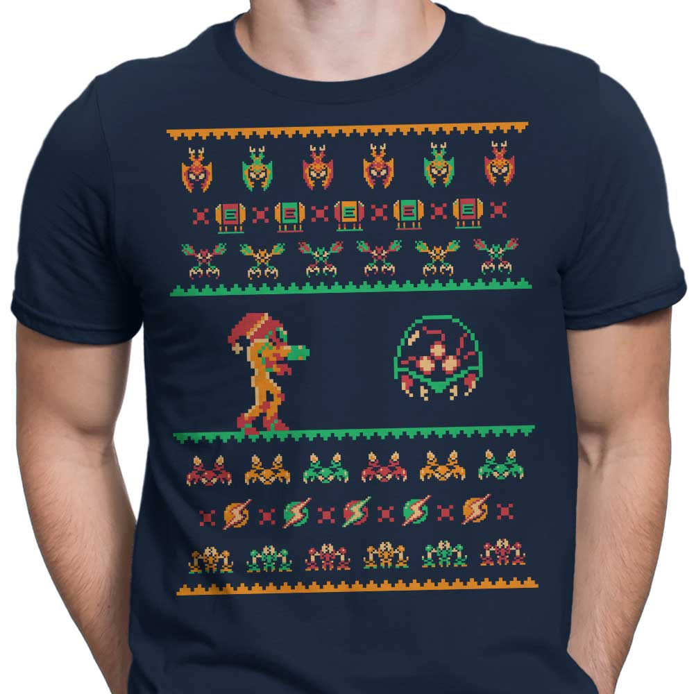 We Wish You a Metroid Christmas Men's Apparel - Adult & Kids T-Shirts, Sweatshirts & Hoodies apparel design preview 2