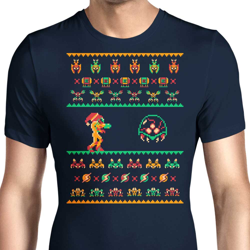 We Wish You a Metroid Christmas Men's Apparel - Adult & Kids T-Shirts, Sweatshirts & Hoodies apparel design preview 1