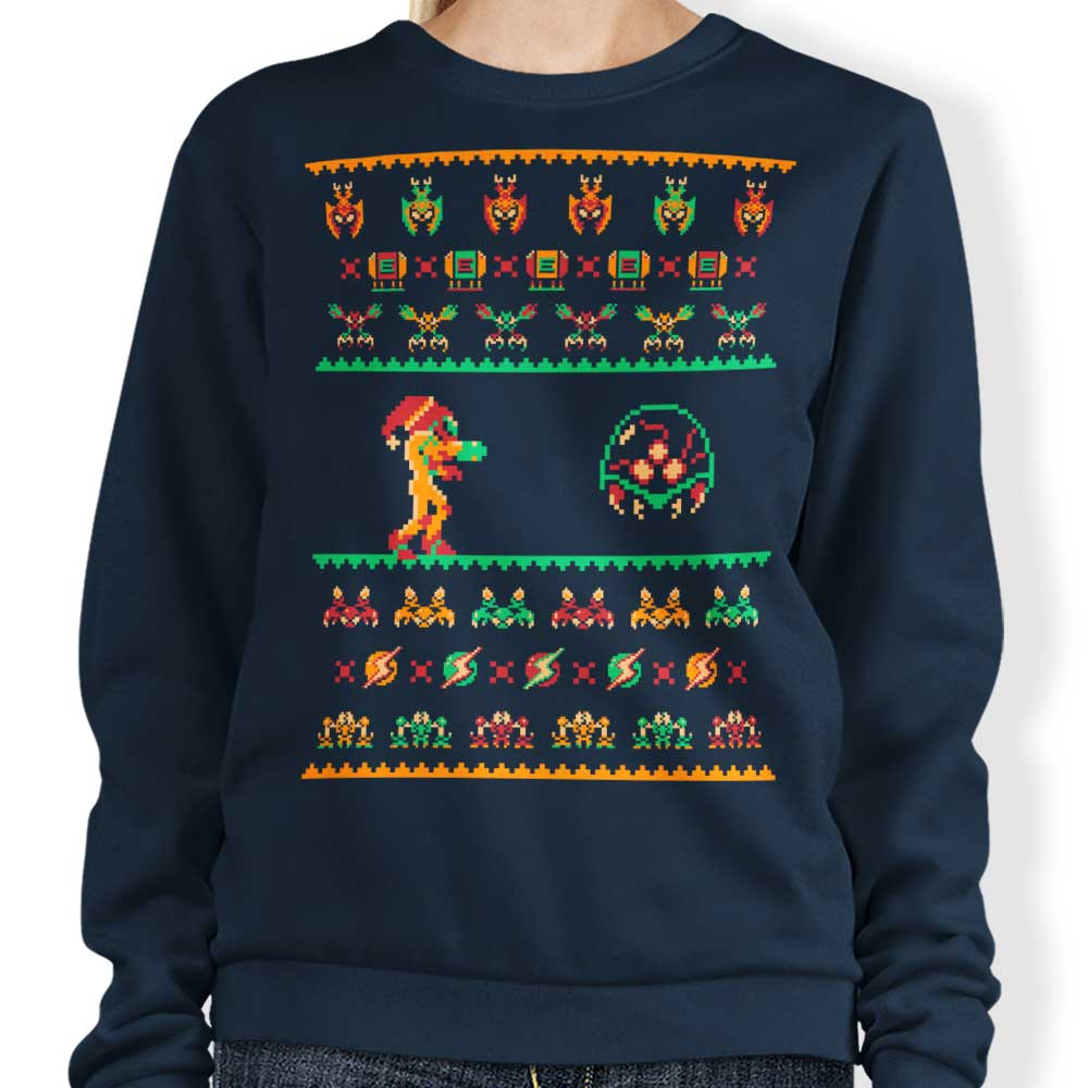 We Wish You a Metroid Christmas - Adult & Kids T-Shirts, Sweatshirts & Hoodies apparel design preview 1