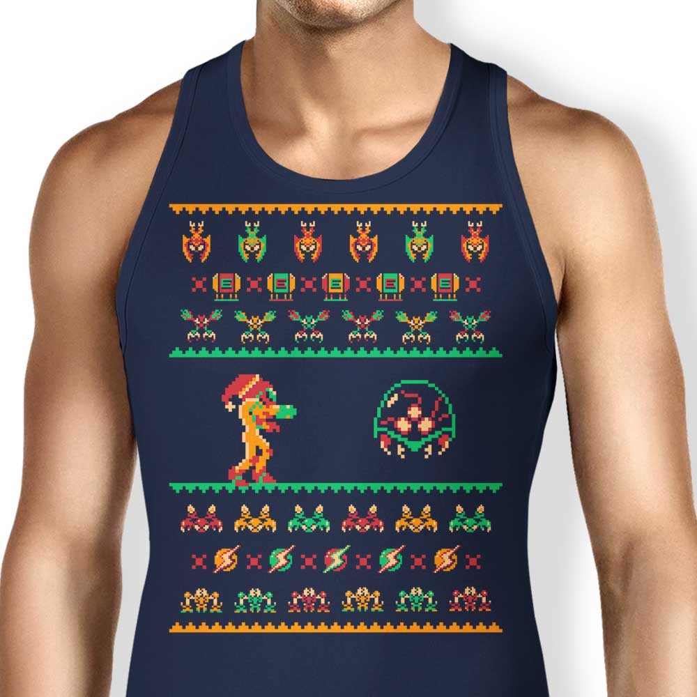 We Wish You a Metroid Christmas Tank Top - Adult & Kids T-Shirts, Sweatshirts & Hoodies apparel design preview 1