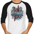 Web Slinger 3/4 Sleeve Raglan - Adult & Kids T-Shirts, Sweatshirts & Hoodies apparel design preview 1